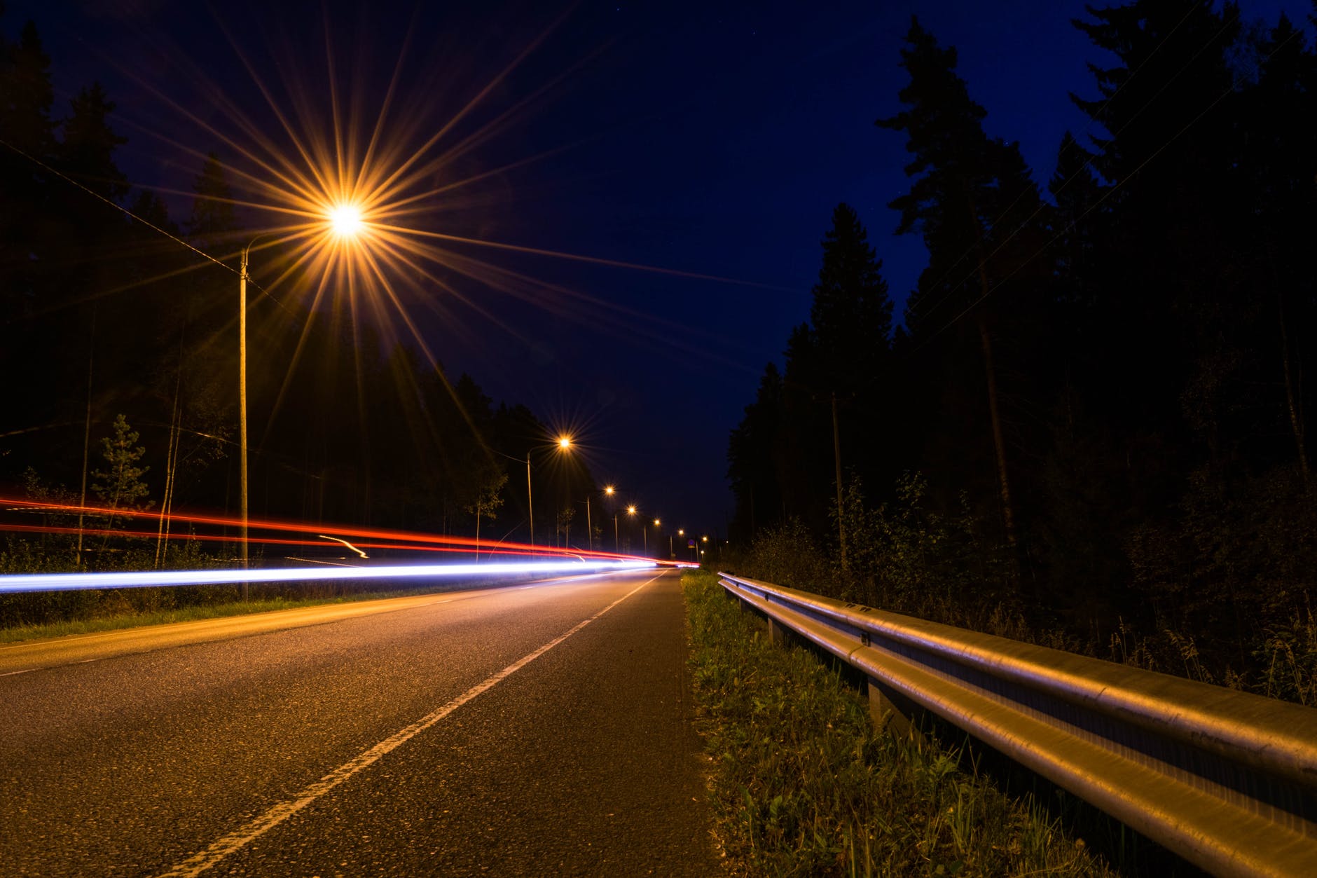 autoroute lampadaire